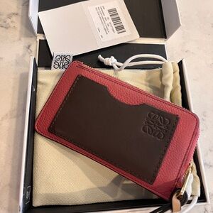 Loewe Anagram Leather Coin Card Holder
